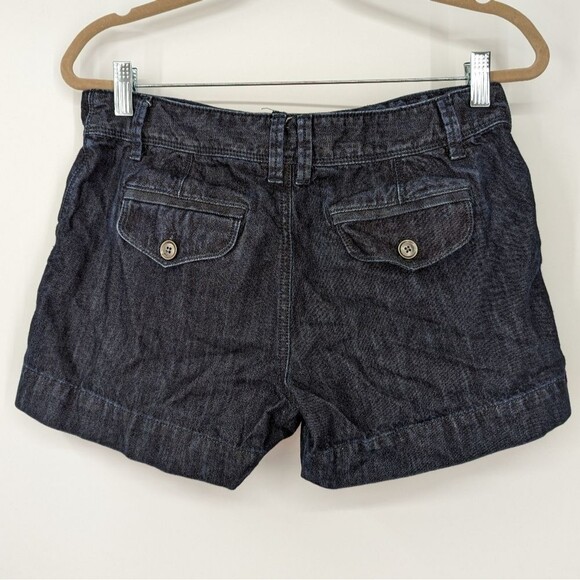 LOFT Dark Wash Denim Shorts Size 4 - Picture 1 of 9